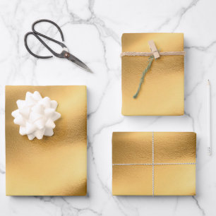 Gold Brautparty Hochzeit zum Geburtstag für sie Geschenkpapier Set