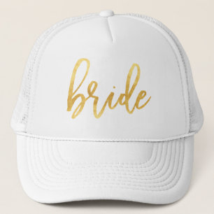 Gold Bride Trucker Hat Truckerkappe