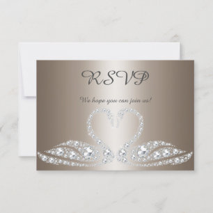 Gold-Bronze-Diamant-Schwan Alle Veranstaltungen RS RSVP Karte