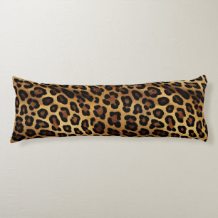 Gold Brown Black Leopard Print Seitenschläferkissen