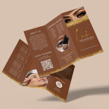 Gold & Brown Lash Tech Preis Luxus Schönheit