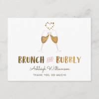 Gold Brunch & Bubbly Brautparty | Vielen Dank