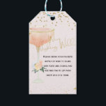 Gold Brunch Bubbly Bridal Wine Gut wollen Geschenkanhänger<br><div class="desc">Gold Brunch Bubbly Bridal Wine Wishing Well Gift Tags Dieses Brautparty Günstige Tag verfügt über eine Imitat Goldüberschrift und eine kleine Blumenarrangements,  ia breiten Glas und Imitat Gold Glitzer Punkte.</div>