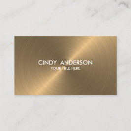 Gold Brushed Metal Sheen Visitenkarte