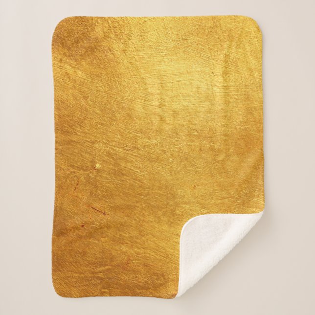 Gold Brushed Metal Sherpadecke (Vorderseite)