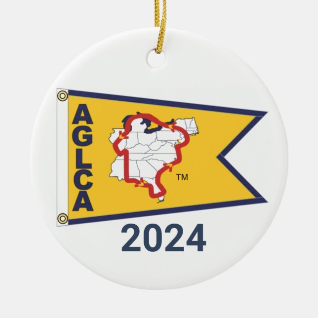 Gold Burgee (2024) Keramik Ornament (Vorne)