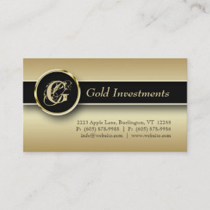 Gold Business Card Beruflich Visitenkarte