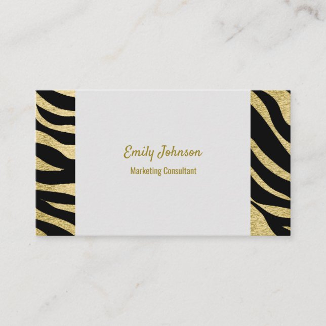 Gold-Business-Card für anspruchsvolle Style Soluti Visitenkarte (Vorderseite)