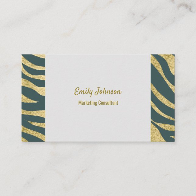 Gold-Business-Card für anspruchsvolle Style Soluti Visitenkarte (Vorderseite)