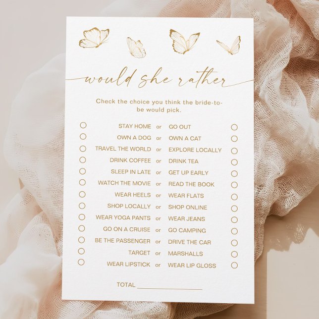 Gold Butterfly Brautparty würde sie eher spielen (Von Creator hochgeladen)