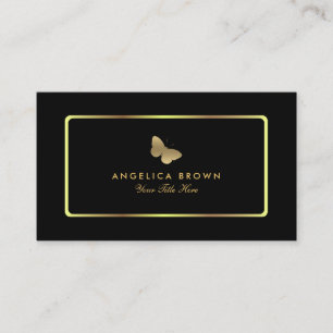 Gold Butterfly-Visitenkarte Visitenkarte