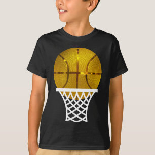 Gold Bysketbyll Trophy Mvp Graphic T-Shirt for Men