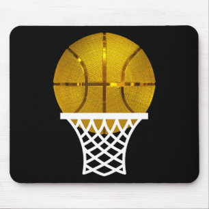 Gold Bysketbyll Trophy Mvp Graphic T-Shirt for Men Mousepad