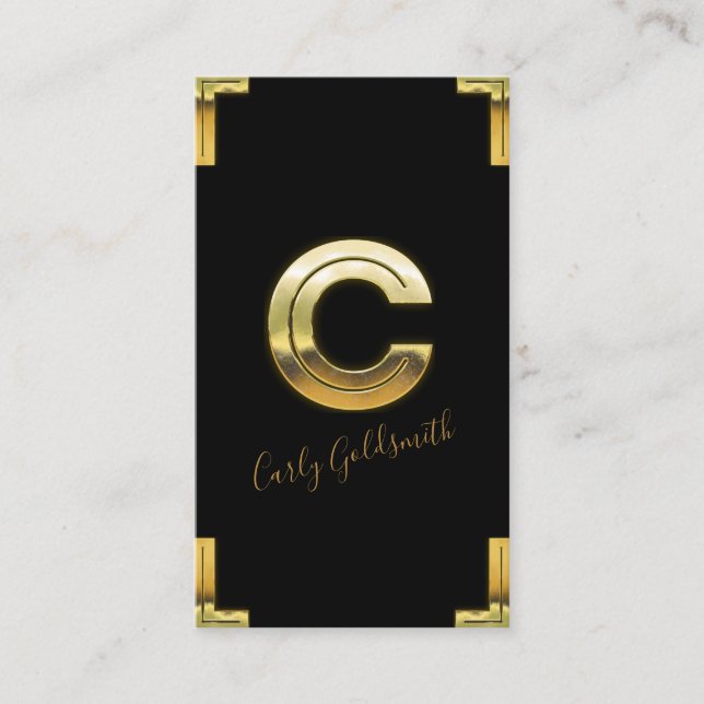 Gold C - Visitenkarte für den Erstflug und die Gre (Vorderseite)