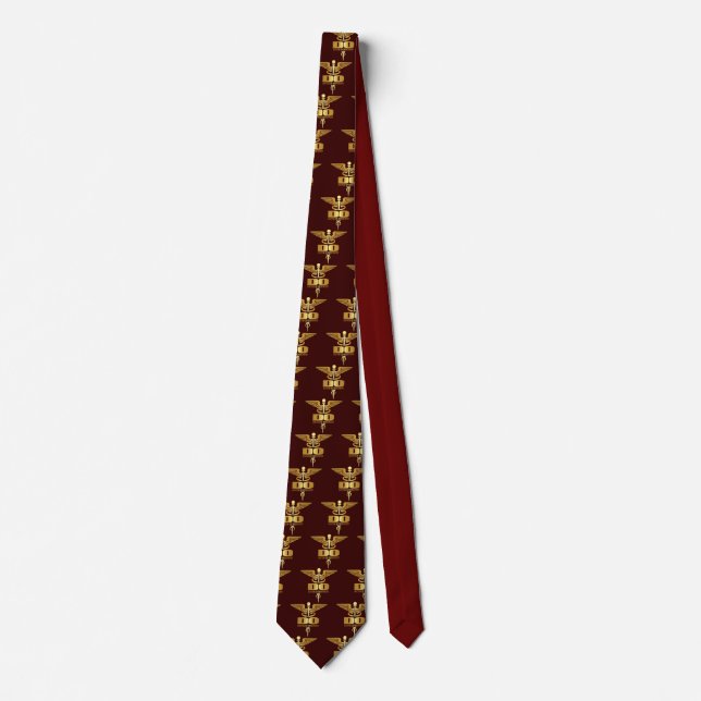 Gold Caduceus (DO) Krawatte (Vorderseite)
