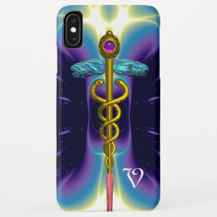 GOLD CADUCEUS MONOGRAM Case-Mate iPhone HÜLLE