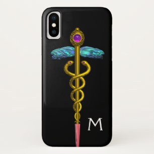 GOLD CADUCEUS MONOGRAMM, schwarz title_seo2