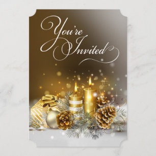 Gold Candles Party Ein perfektes Wochenende in Loc Einladung