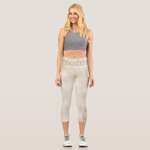 Gold Capri Leggings