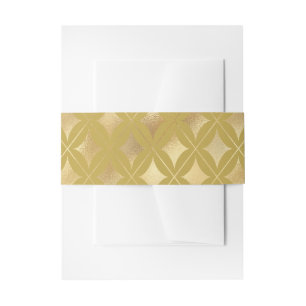 Gold Carnival Harlequin Diamonds Einladungsbanderole