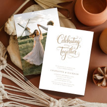 Gold Celebrating Together Couples Duschkabine Foto