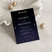 Gold Celestial Universe Moon All in One Wedding