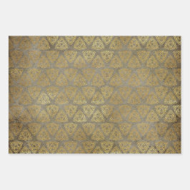 Gold Celtic Dreifaltigkeit Geschenkpapier Set