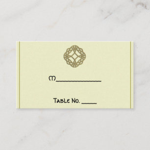 Gold Celtic Eternity Knot Wedding Platzkarten