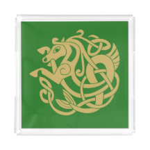 Gold Celtic Horse Pattern