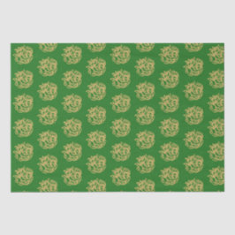 Gold Celtic Horse Pattern Seidenpapier