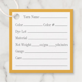 GOLD CELTIC KNOT 2" Quadratgarnmarken Geschenkanhänger