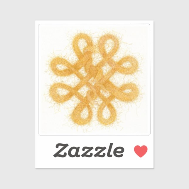 GOLD CELTIC KNOT 2" Vinyl Sticker (Blatt)