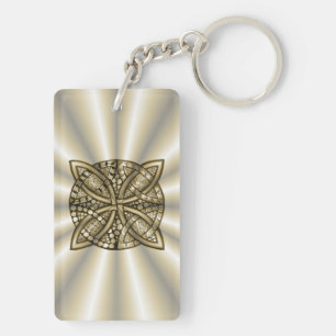Gold Celtic Knot Original Art Design Schlüsselanhänger