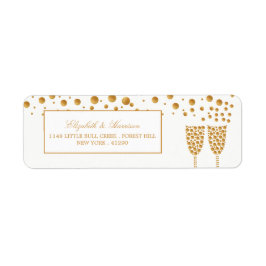 Gold Champagne Bubbles Wedding