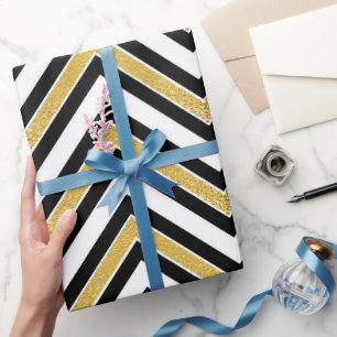 Gold Chervon Geschenkpapier