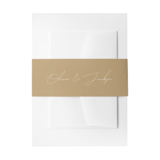 Gold Chic Bands Einladungsbanderole