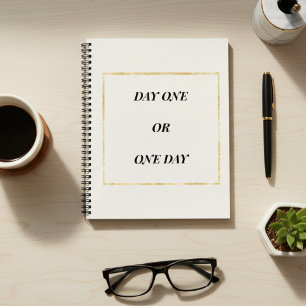Gold Chic Motivationszitat Notizbuch