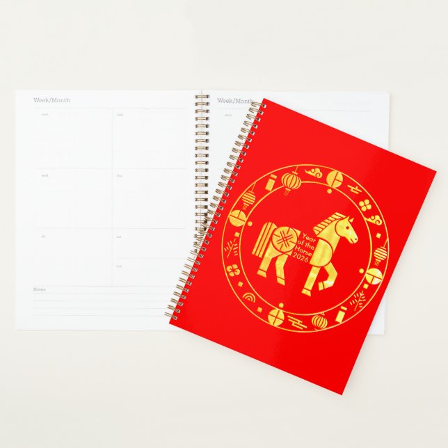 Gold Chinese nouvelle année 2026 (Devant avec enveloppe)