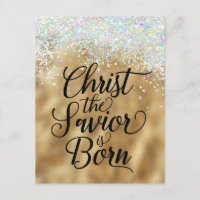 Gold Christ der Retter Christliche Weihnachten