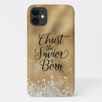 Gold Christ der Retter Christliche Weihnachten
