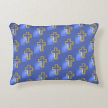 Gold Christliche Religious Holiday Cross Blue Oast