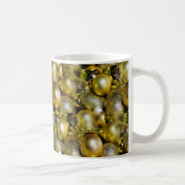 Gold Christmas Baubles Kaffeetasse