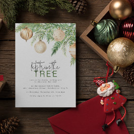 Gold Christmas Baubles | Lasse den Baum Save The Date