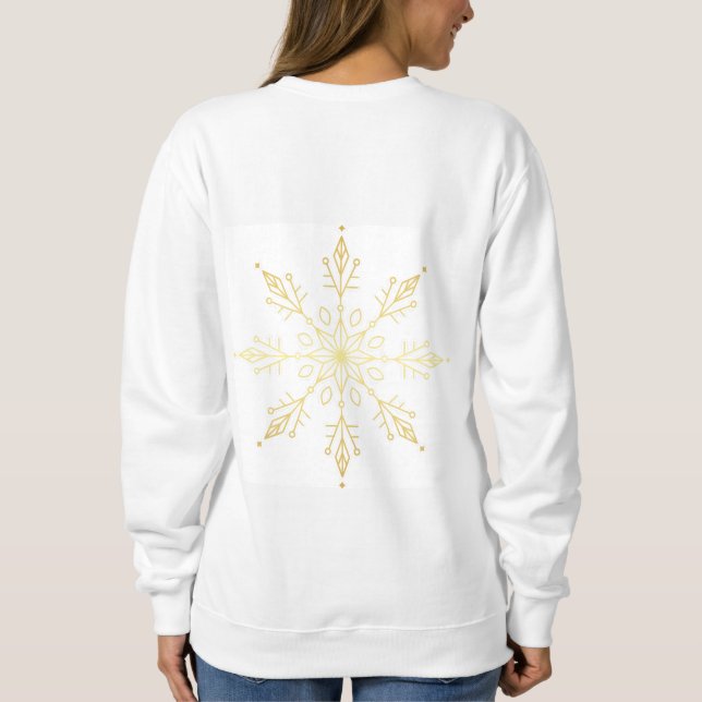 Gold Christmas Sweatshirt (Rückseite)