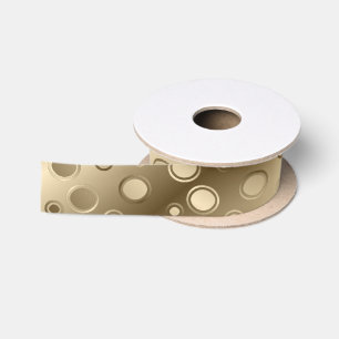 Gold Circle Champagne Bling Band Satinband