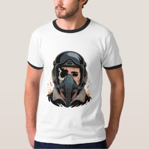Gold City Bandit Schädel Elektrisches Lila Blitzli T-Shirt