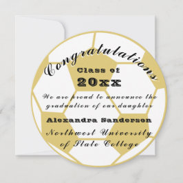 Gold Class of School Soccer Ball Abschluss