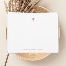 Gold Classic Elegante Couple Initials Personalisie