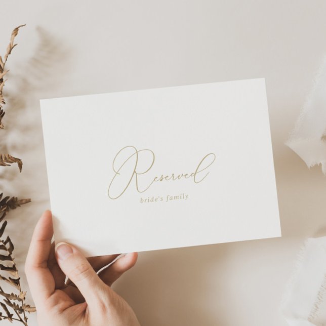 Gold Classy Chic Minimalistische Hochzeit vorbehal (Von Creator hochgeladen)