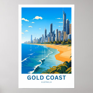 Gold Coast Australia Reisedrucke Poster